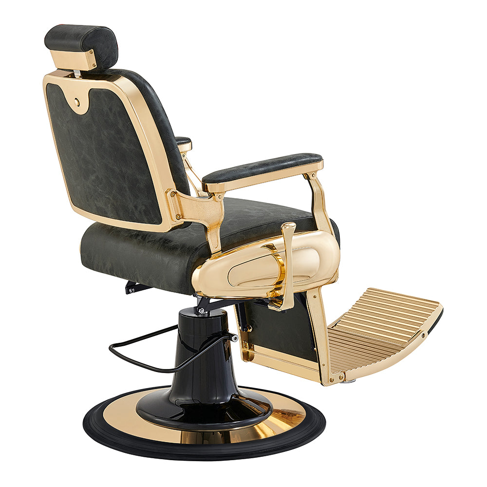Cavalier antique barber chair in gold