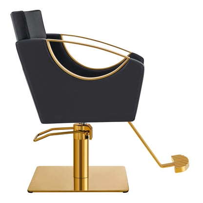 Creativita Gold Black Salon Styling Chair