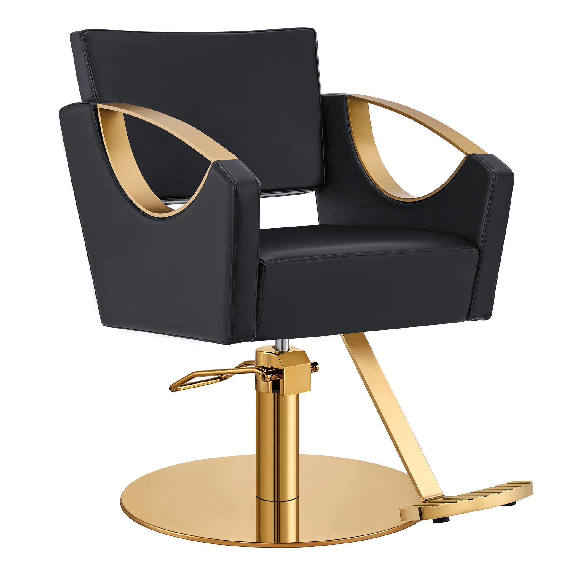 Creativita Gold Black Salon Styling Chair
