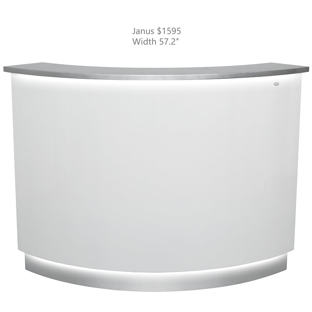 Janus LED Illuminated Curved Reception Desk