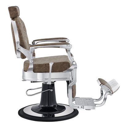 Julius Vintage Brown Barber Shop Chair