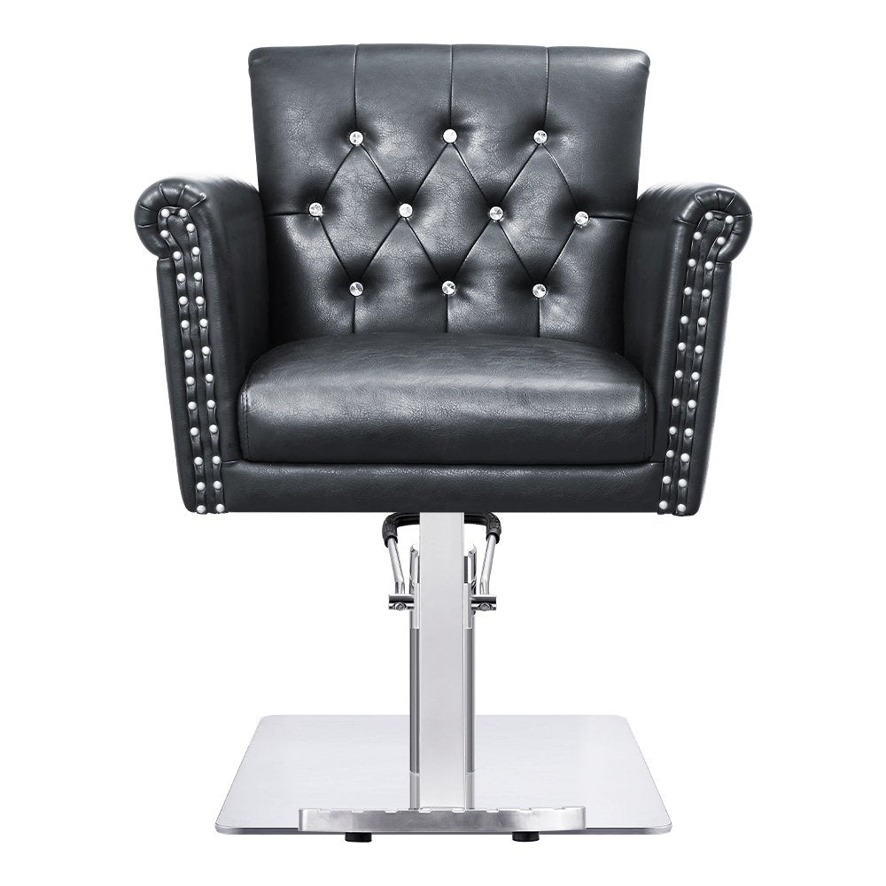 Salon chair with studs