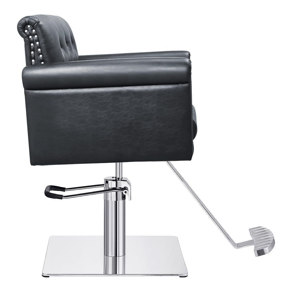 Salon chair with studs