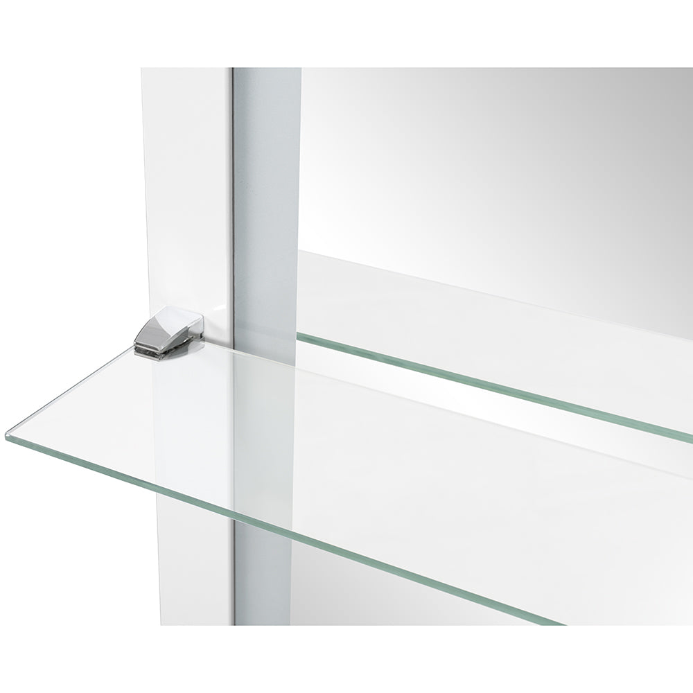 Luna II LED Lighted Hair Salon Station and Wall Mirror