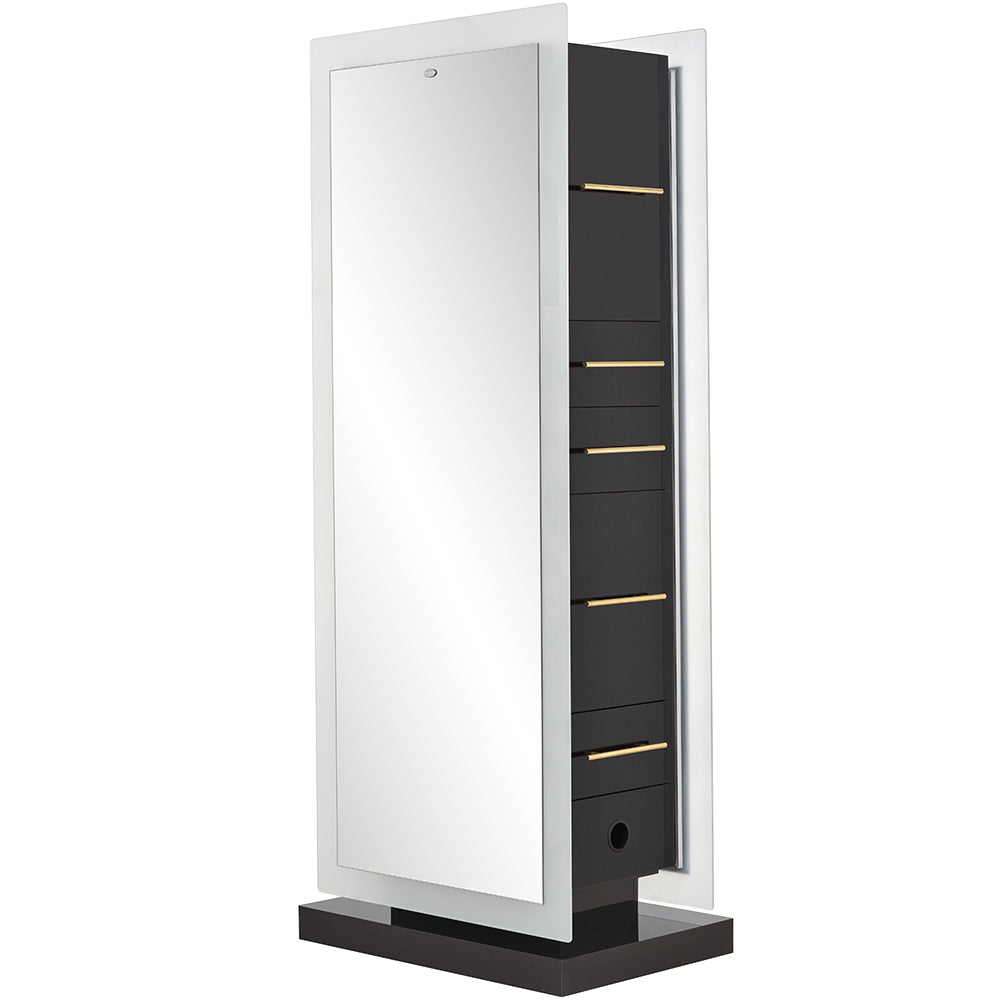Magic Double Salon Mirror With Cabinet