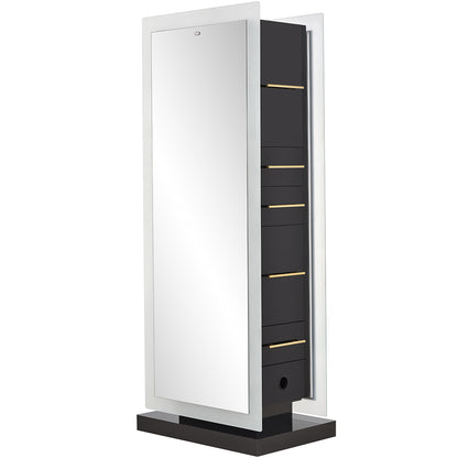 Magic Double Salon Mirror With Cabinet