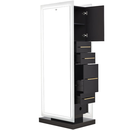 Magic Double Salon Mirror With Cabinet