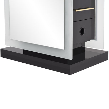 Magic Double Salon Mirror With Cabinet