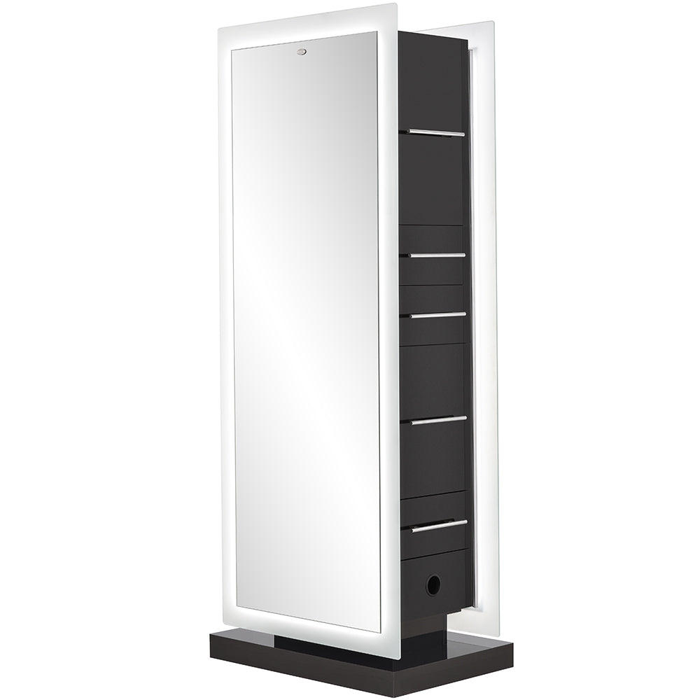 Magic Double Salon Mirror With Cabinet