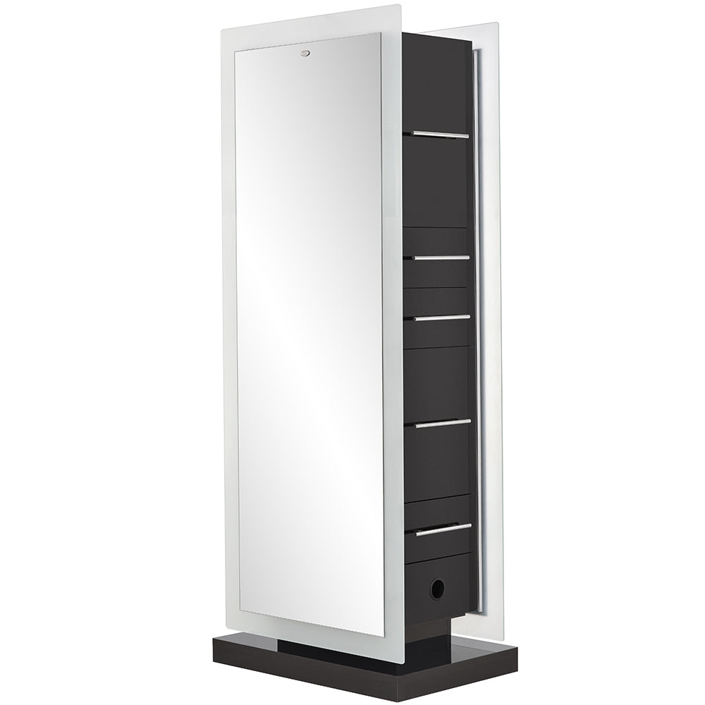 Magic Double Salon Mirror With Cabinet