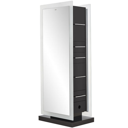 Magic Double Salon Mirror With Cabinet