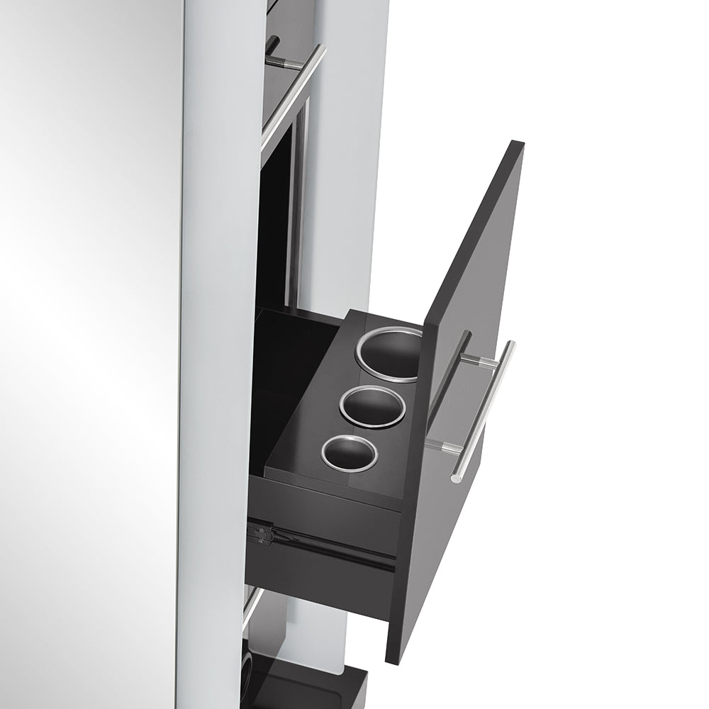 Magic Double Salon Mirror With Cabinet