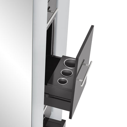 Magic Double Salon Mirror With Cabinet