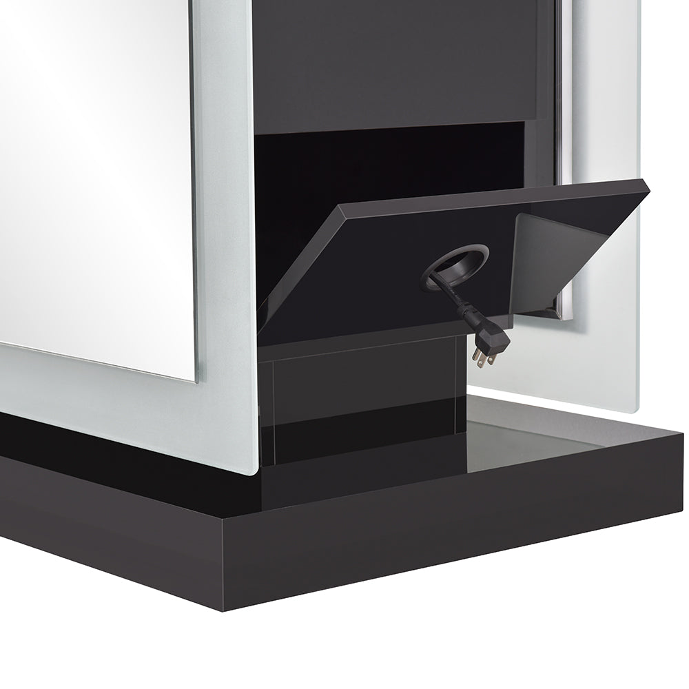 Magic Double Salon Mirror With Cabinet