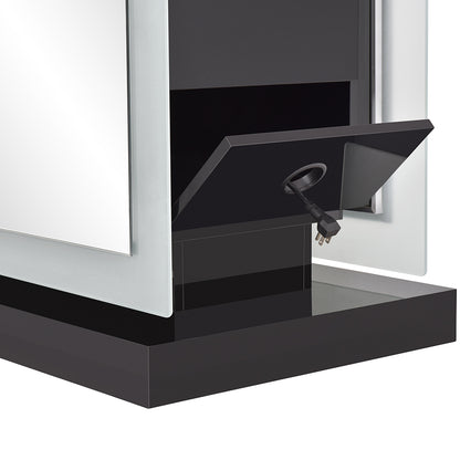 Magic Double Salon Mirror With Cabinet
