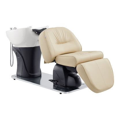 Maximus Spa Salon Reclining Shampoo Bed with Rotating Seat