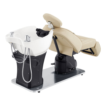 Maximus Spa Salon Reclining Shampoo Bed with Rotating Seat