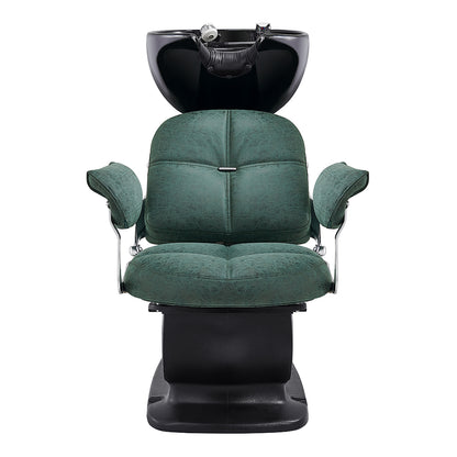 Vintage Green Salon Shampoo Unit