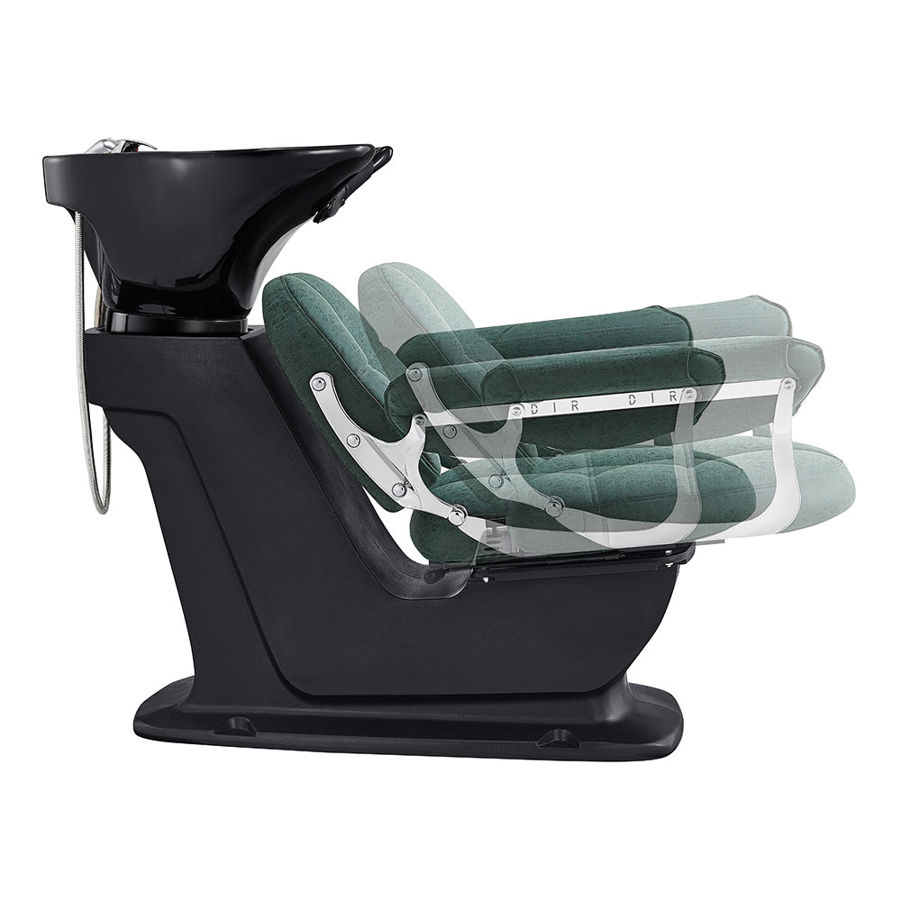 Vintage Green Salon Shampoo Unit
