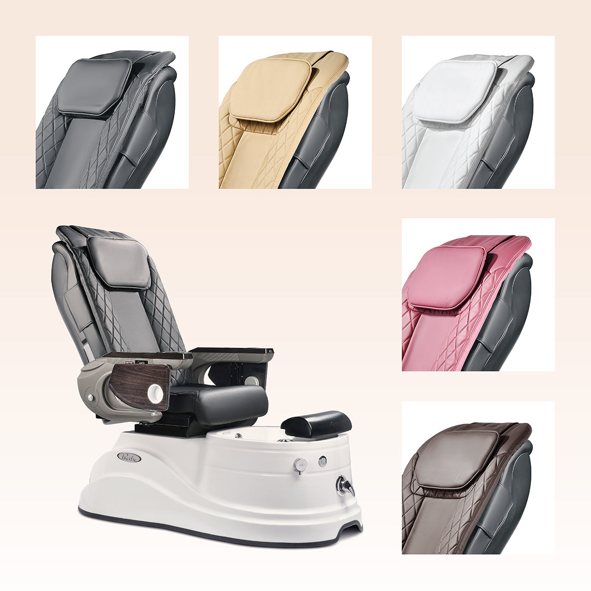 J&A Pacific GT Pedicure Spa Chair - Free Stool