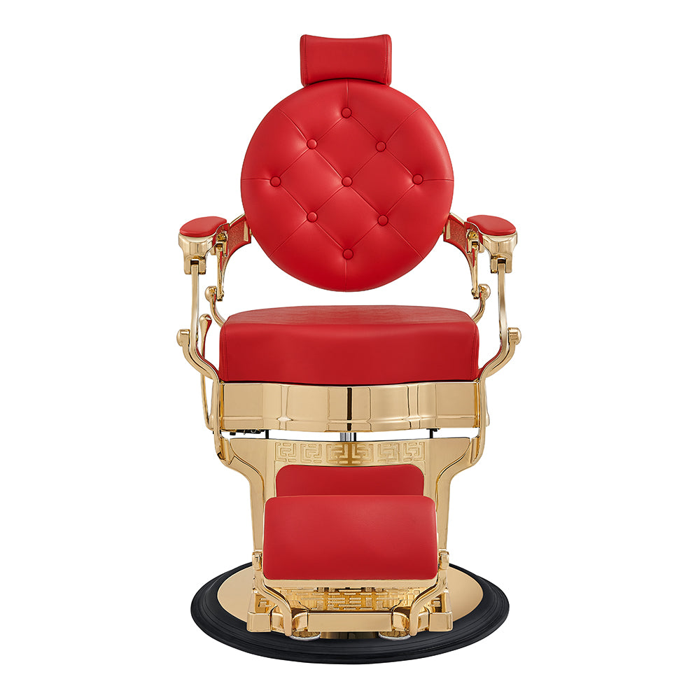 Princeton Red Gold Barber Chair