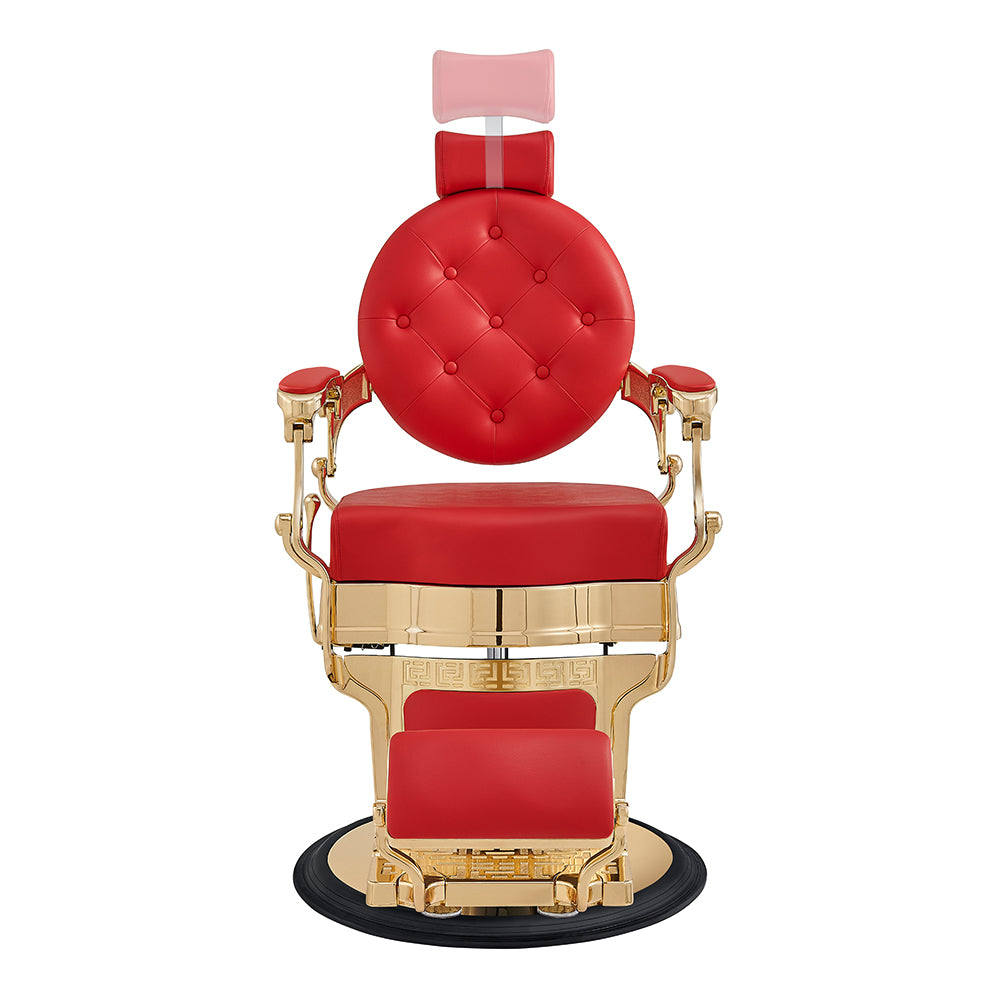 Princeton Red Gold Barber Chair