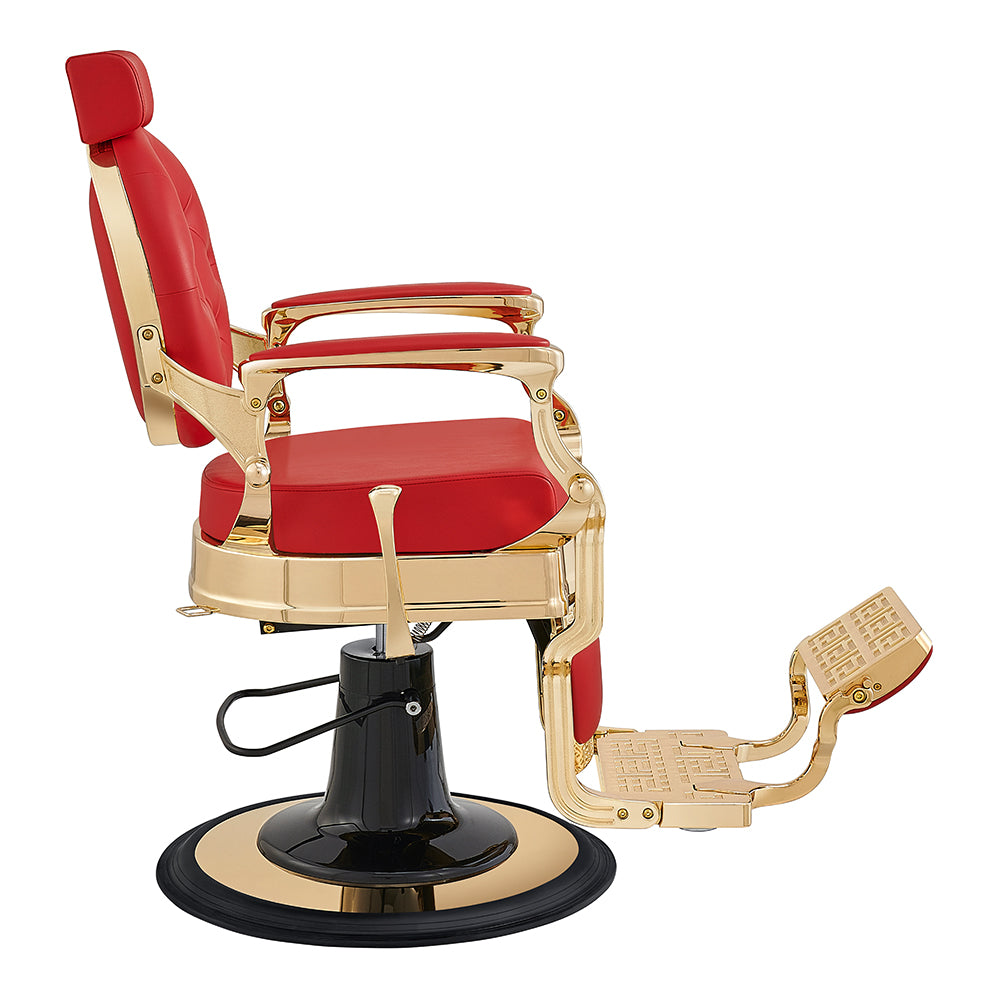 Princeton Red Gold Barber Chair