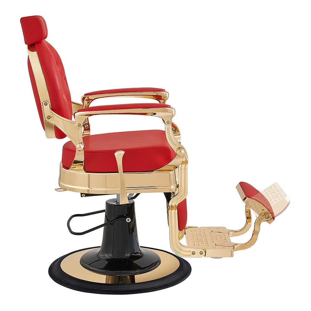 Princeton Red Gold Barber Chair