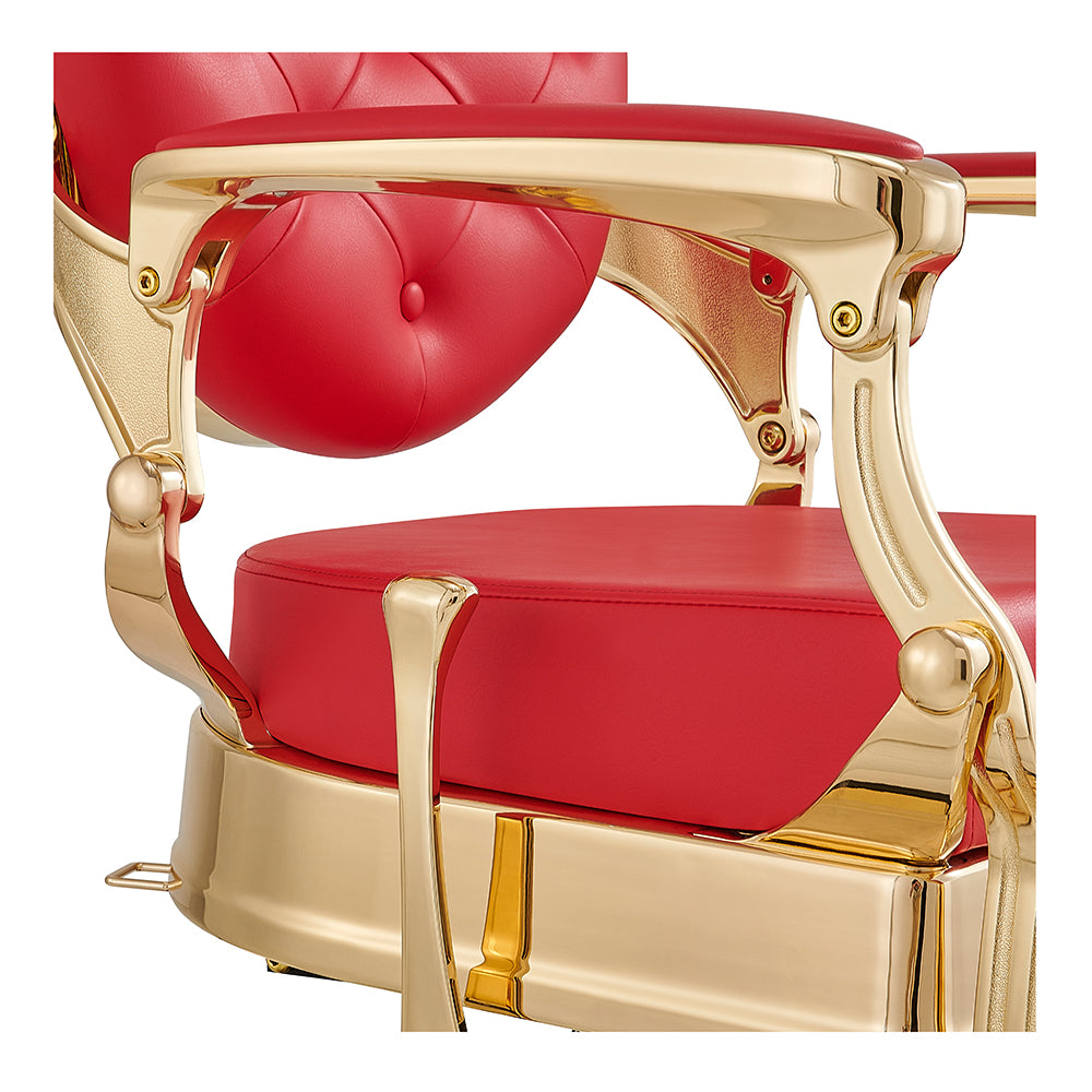 Princeton Red Gold Barber Chair