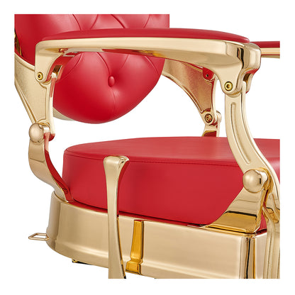 Princeton Red Gold Barber Chair