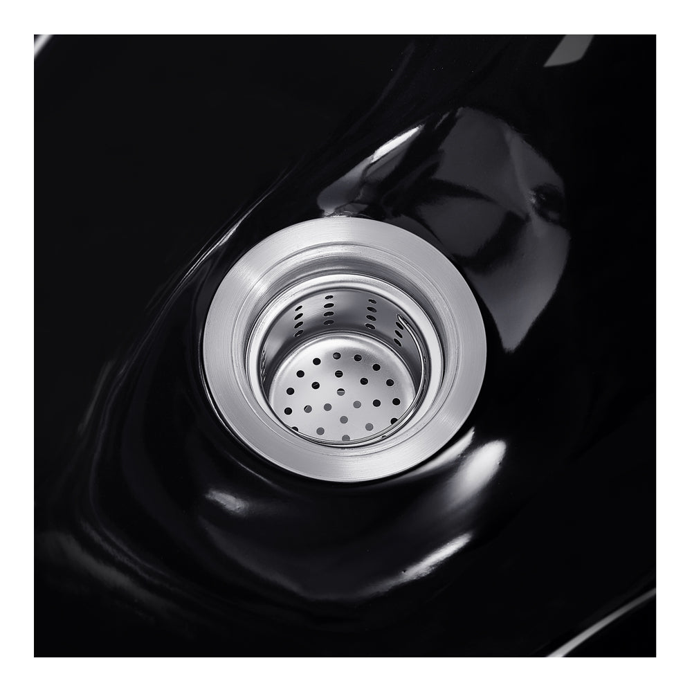 Ceramic Salon Shampoo Bowl Sink - Vacuum Breaker