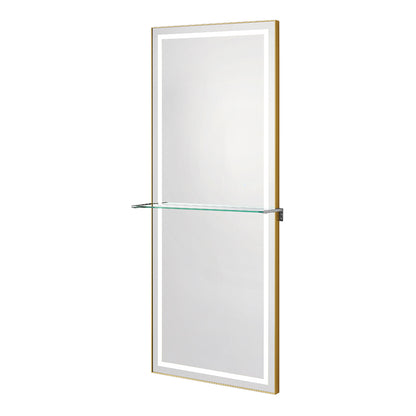 Symphony Gold Aluminum LED Salon Mirror