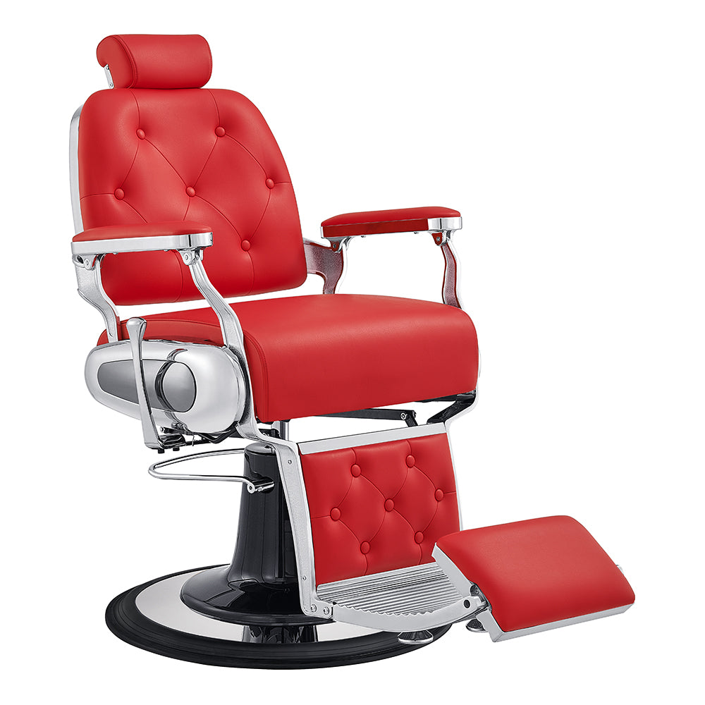 Titan red barber hair chair