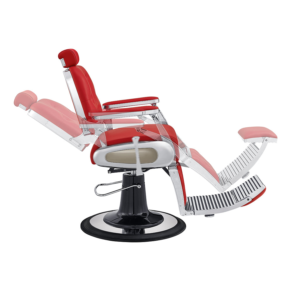 Titan red barber hair chair