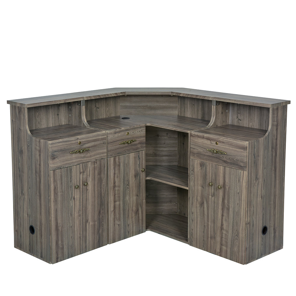 Valencia Combination Antique Reception Counter Desk