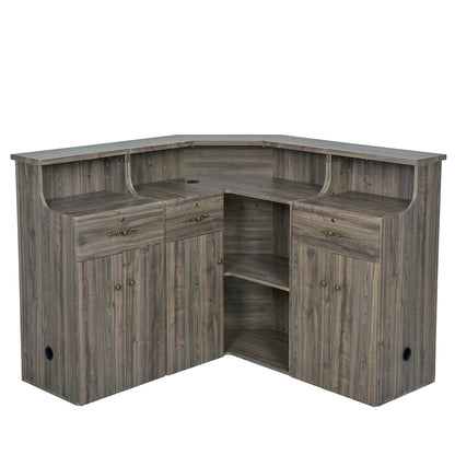 Valencia Combination Antique Reception Counter Desk