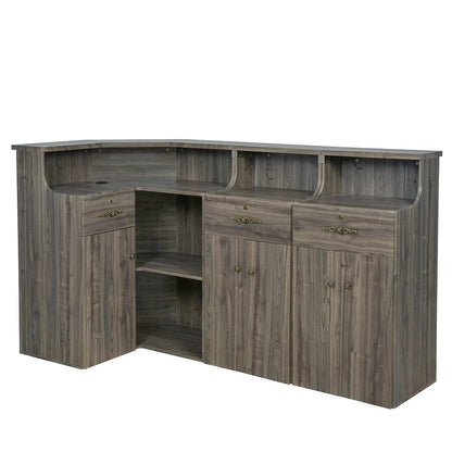 Valencia Combination Antique Reception Counter Desk