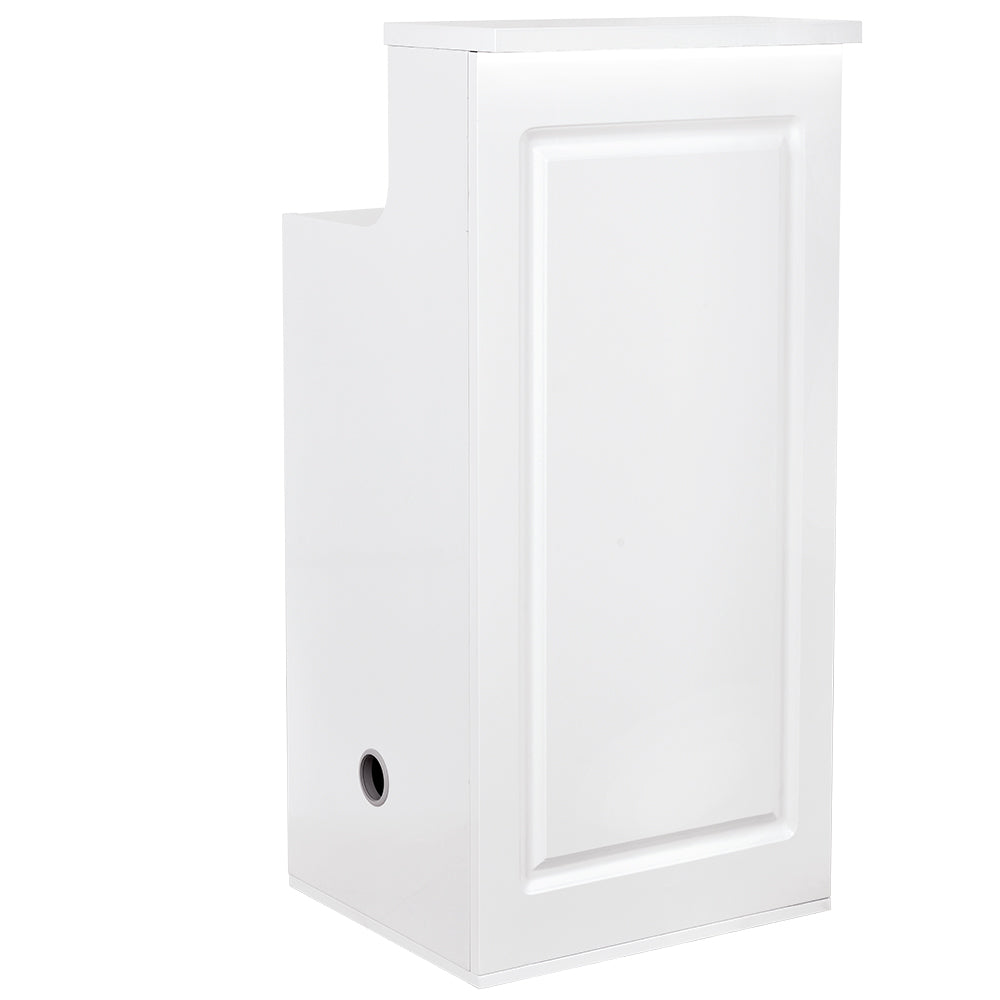 Valencia Small White Reception Desk