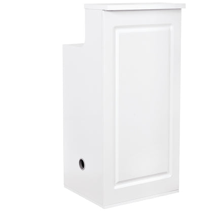 Valencia Small White Reception Desk