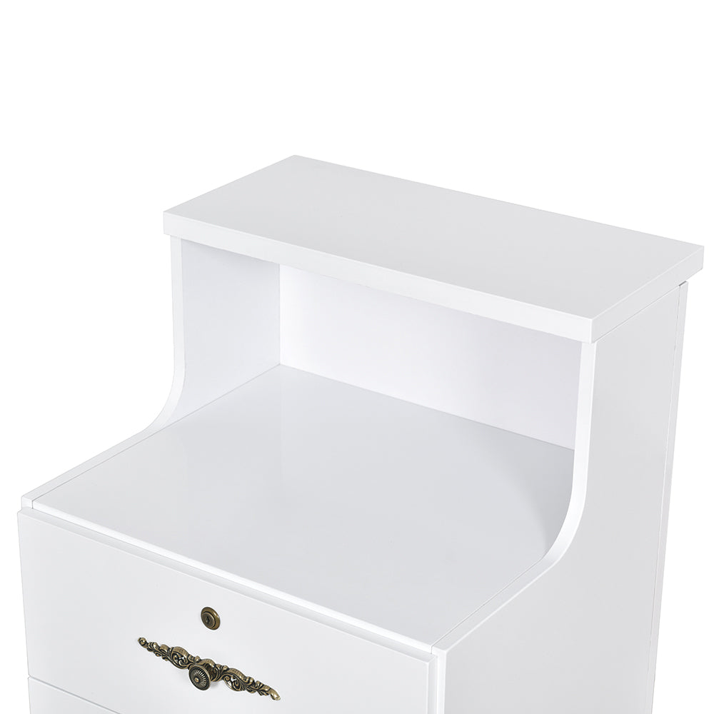 Valencia Small White Reception Desk