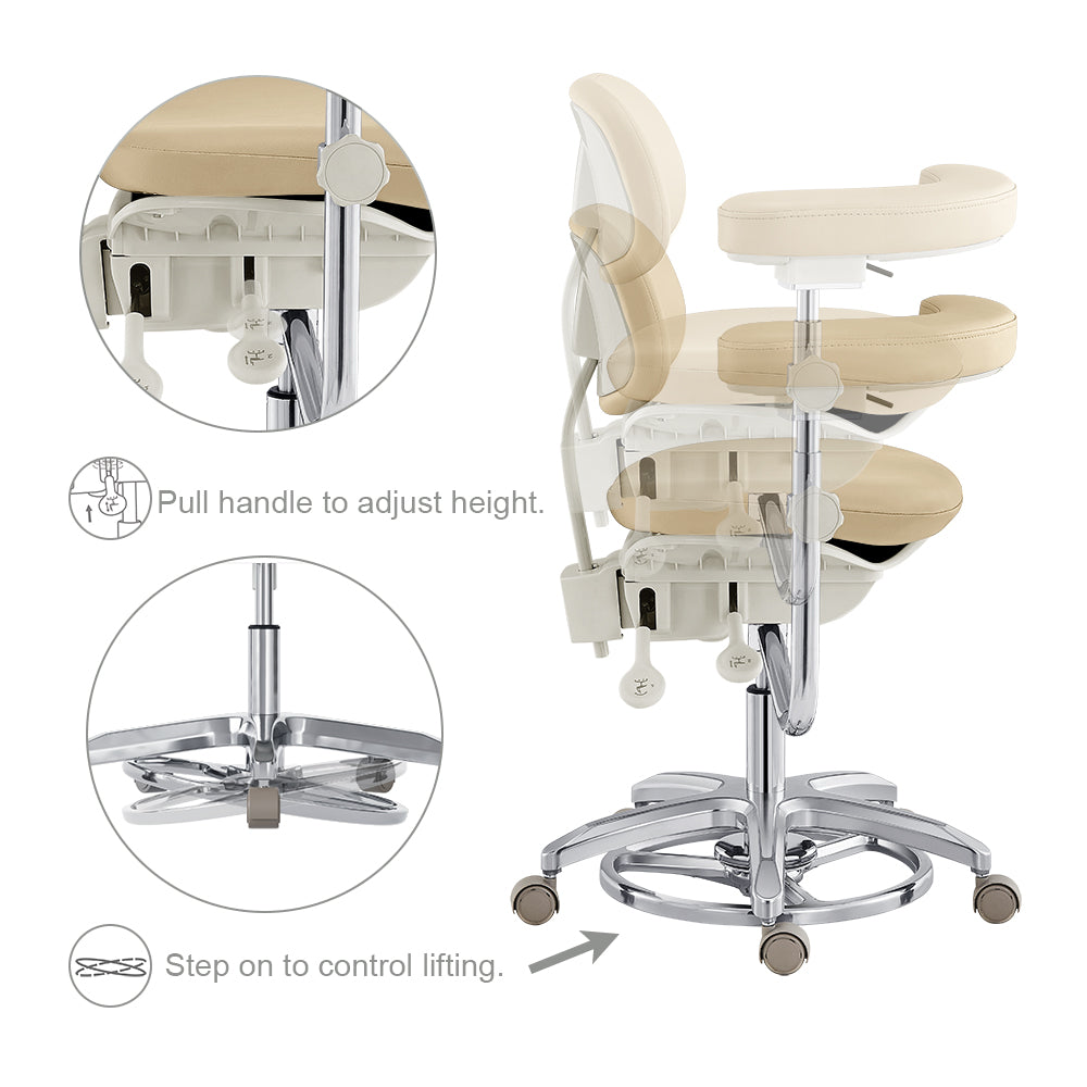 wiilow ergonomic medical stool