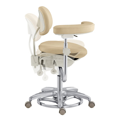 wiilow ergonomic medical stool