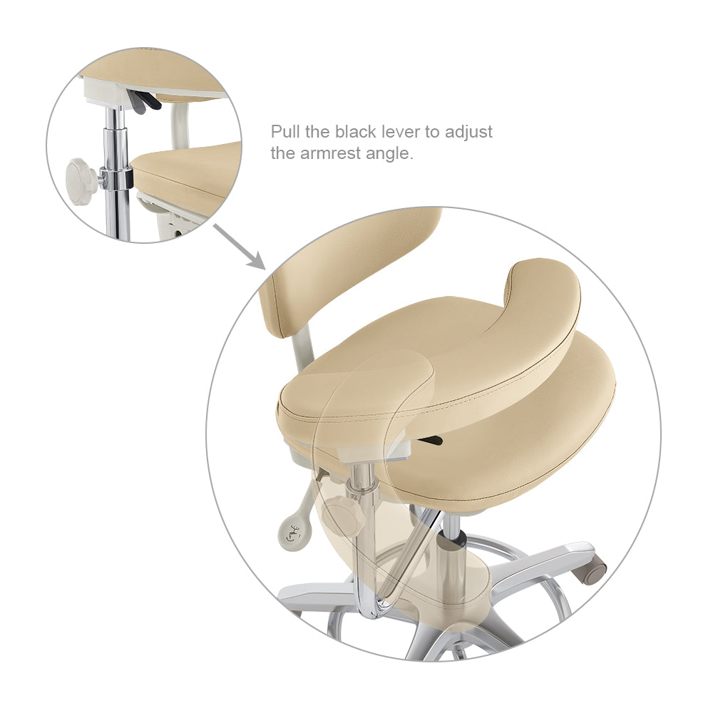 wiilow ergonomic medical stool