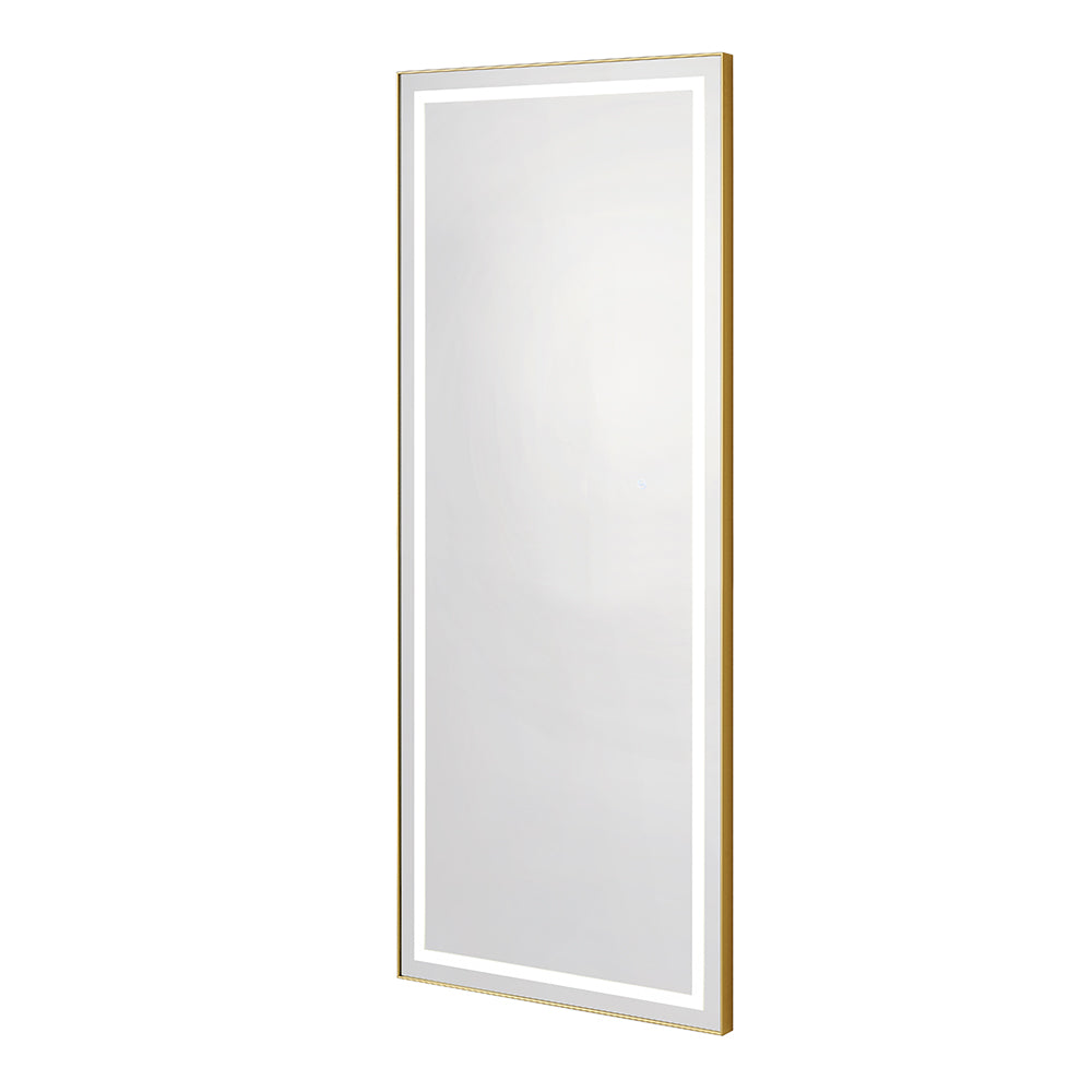 Symphony Gold Aluminum LED Salon Mirror