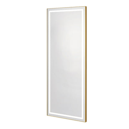 Symphony Gold Aluminum LED Salon Mirror