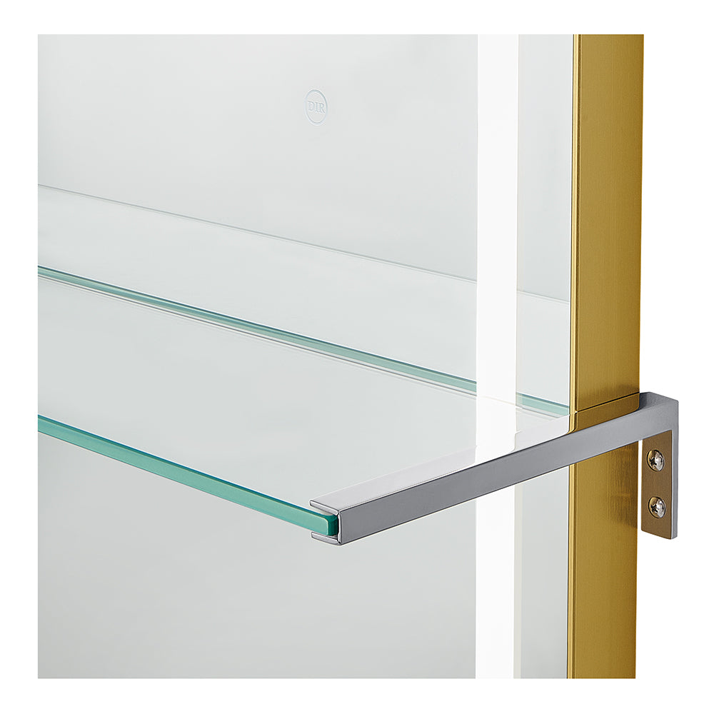 Symphony Gold Aluminum LED Salon Mirror